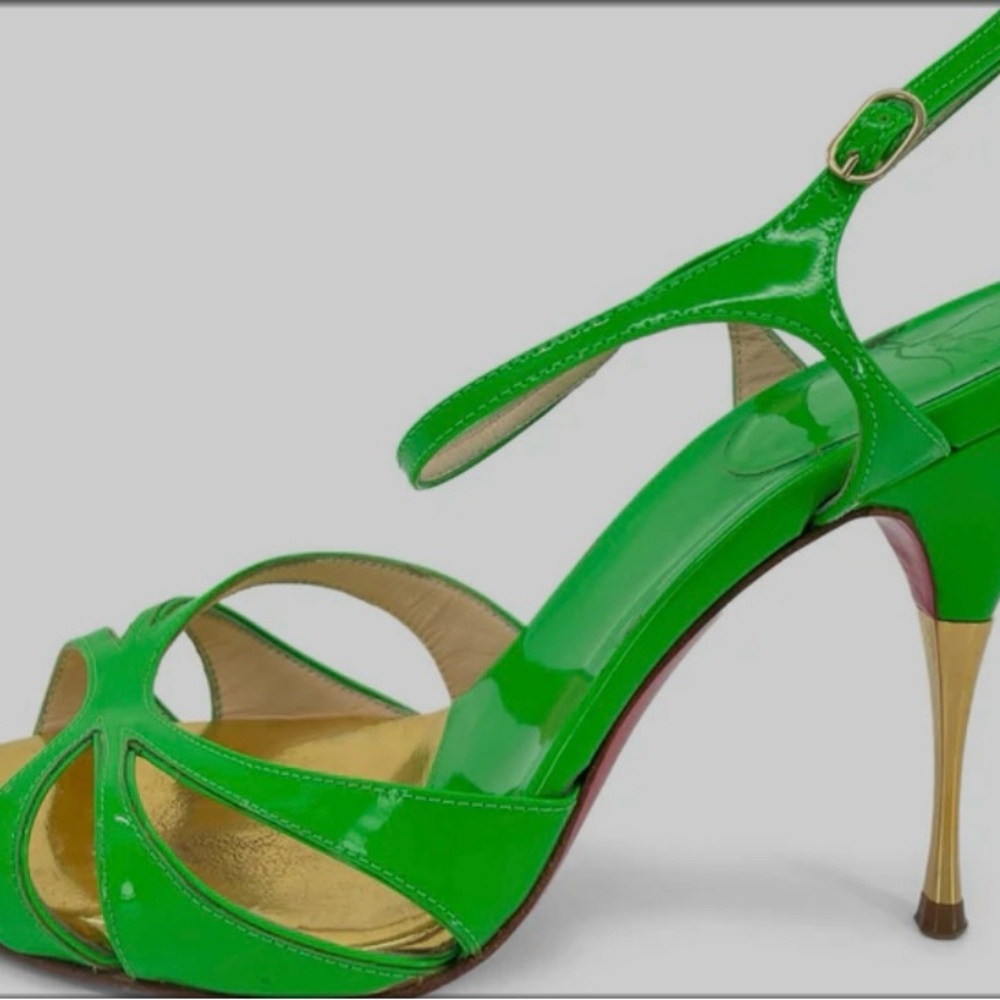 Christian Louboutin green high heels- size 37